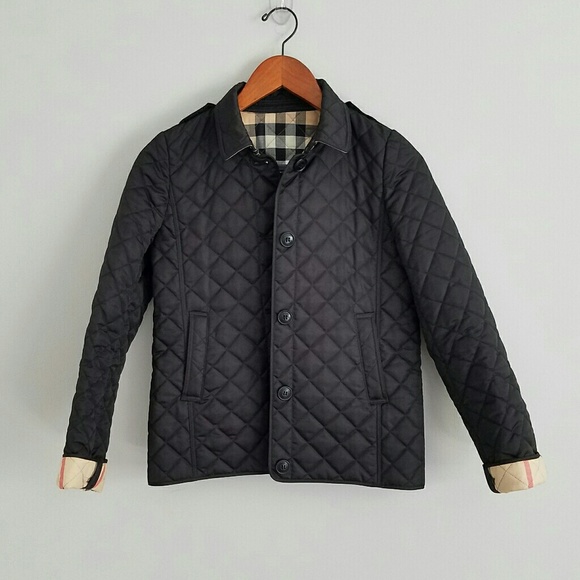 Mini Ashurst Quilted Jacket Girl's Burberry 'Mini Ashurst' Quilted
